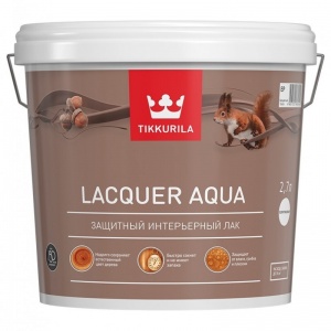 Lacquer Aqua 2,7л МАТОВЫЙ водоразбавляемый лак на акрилатной основе для внутренних работ - Tikkurila